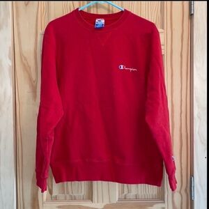 Champion sweatshirt vintage red crew neck